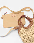 Mini Crochet Georgica Tote Camel Crochet Tote & Satchel MZ Wallace