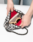 Mini Crosby Black/White Gingham Crossbody MZ Wallace