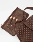 Large Metro Tote Deluxe Walnut Tote & Satchel MZ Wallace