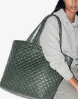 Large Metro Tote Deluxe Juniper Tote & Satchel MZ Wallace