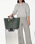 Large Metro Tote Deluxe Juniper Tote & Satchel MZ Wallace