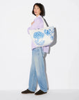 Medium Metro Tote Deluxe Porcelain Blue/Floral Tote & Satchel MZ Wallace