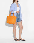 Small Metro Tote Deluxe Sunset Orange Tote & Satchel MZ Wallace