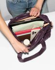 Medium Sutton Deluxe Raisin Tote & Satchel MZ Wallace