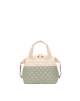 Small Sutton Deluxe Agave Green/Buff Tote & Satchel MZ Wallace