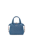 Small Sutton Deluxe True Blue Denim Tote & Satchel MZ Wallace