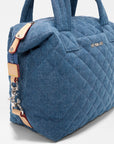 Small Sutton Deluxe True Blue Denim Tote & Satchel MZ Wallace
