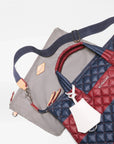 Small Sutton Deluxe Rugby Stripe Tote & Satchel MZ Wallace
