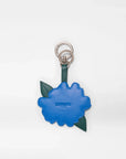 Flower Charm Multi Leather Blue Bag Charms MZ Wallace