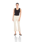 Sigourney Pintuck Pants Cream Pants - Trousers Fifteen Twenty