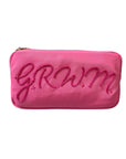 GRWM Embroidered Small Pouch Pink Cosmetic Stoney Clover Lane