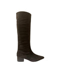 Kaias Boot Chocolate Suede Knee High Boots Silent D