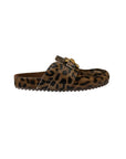 Mule Slippers Printed Pony Leopard Flats - Mule Bibi Lou