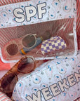 SPF Blue Oysters Clear Pouch Cosmetic PK Pouches