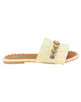Semira Raffia Grano Shoes - Sandals - Flat Sandals De Siena