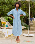 Rory Maxi Shirtdress Classic Blue Denim Dresses - Midi Frank & Eileen