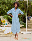 Rory Maxi Shirtdress Classic Blue Denim Dresses - Midi Frank & Eileen