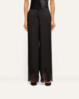 Mirel Lace Trim Drawstring Pants Black Pants - Trousers L'Agence