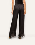 Mirel Lace Trim Drawstring Pants Black Pants - Trousers L'Agence