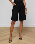 Akasha Bermuda Shorts Black Shorts L'Agence