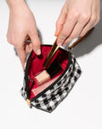 Momo Pouch Gingham Black/White Cosmetic MZ Wallace