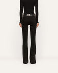 Her Story Martni Flare Saturated Black Denim - Flare & Wide Leg L'Agence