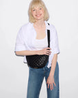 Small Metro Smile Bag Black Hobo & Shoulder MZ Wallace