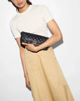 Crosby Lock Baguette Black Crossbody MZ Wallace