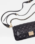 Crosby Lock Baguette Black Crossbody MZ Wallace