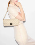 Crosby Lock Baguette Sand Crossbody MZ Wallace
