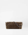 Crosby Lock Baguette Pecan Brown Velvet Crossbody MZ Wallace