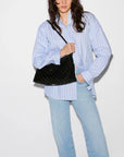 Crosby Lock Shoulder Velvet Black Hobo & Shoulder MZ Wallace