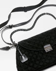 Crosby Lock Shoulder Velvet Black Hobo & Shoulder MZ Wallace
