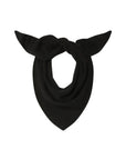 Cashmere Neckerchief Black Scarves White + Warren