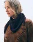 Cashmere Neckerchief Deep Navy Scarves White + Warren