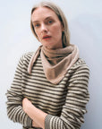Cashmere Neckerchief Muted Camel Scarves White + Warren