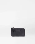 Leather Zip Card Case Black Wallets MZ Wallace