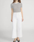 Seamed Wide Trouser Crop Au Natural Cream Denim - Cropped & Ankle Frame