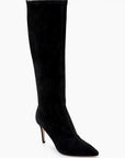 Giverny Boot Suede Black Shoes - Boots - Knee High Boots L'Agence Footwear 
