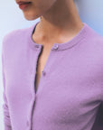 Cashmere Crew Soft Plum Sweater - Crewneck White + Warren
