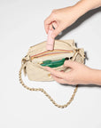 Mini Crosby Lock Shoulder Sand Crossbody MZ Wallace