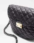 Crosby Lock Saddle Black Crossbody MZ Wallace