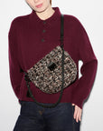 Crosby Lock Saddle Sequin Winter Boucle Crossbody MZ Wallace
