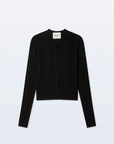 Superfine Merino Wool Cardigan Black Sweater - Cardigans White + Warren