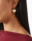 The Textured Heart Earrings Earrings Roxanne Assoulin