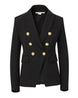 Miller Dickey Jacket Black/ Gold Buttons Jackets - Blazers Veronica Beard