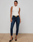 Margot Cropped Skinny Jean Bolton Denim - Skinny L'Agence