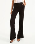 Komi Stretch-Linen Pant Black Pants - Trousers Veronica Beard