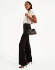 Komi Stretch-Linen Pant Black Pants - Trousers Veronica Beard