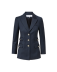 Nalani Dickey Jacket Navy Jackets - Blazers Veronica Beard
